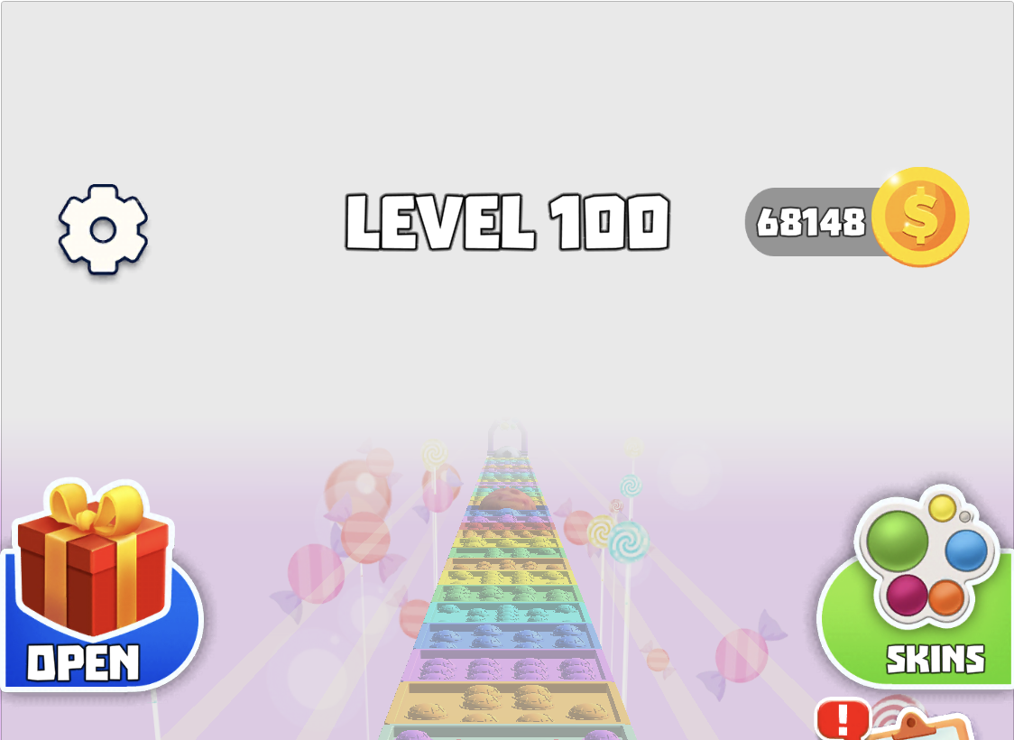 Pop it Stepのレベル１００到達