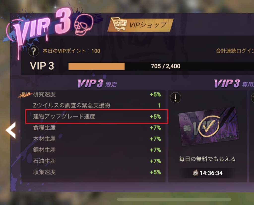 ドゥームズデイ：ラストサバイバーのVIP3
