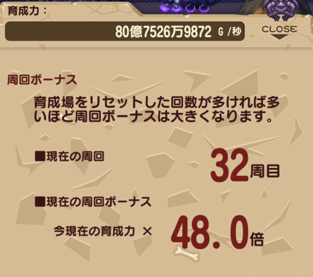 派遣モンスターのクリア画面