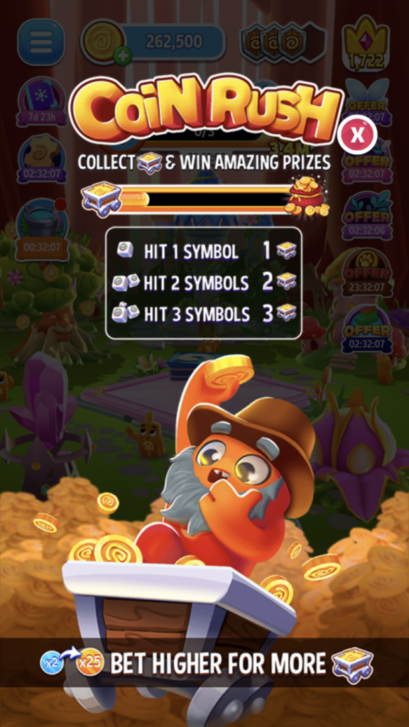 ダイスドリームスのコインラッシュ